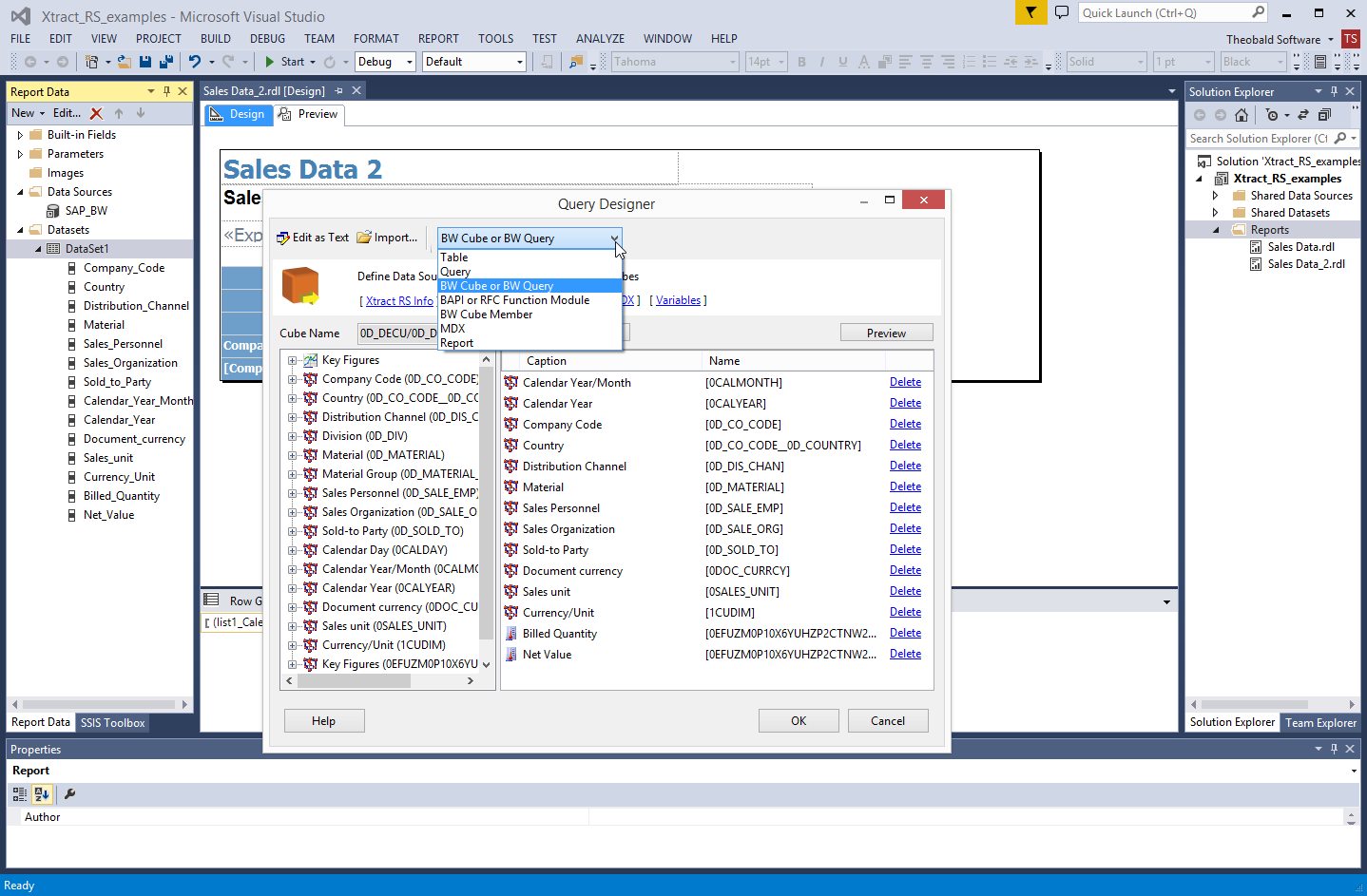 Xtract RS ECS Designer Integration Visual Studio