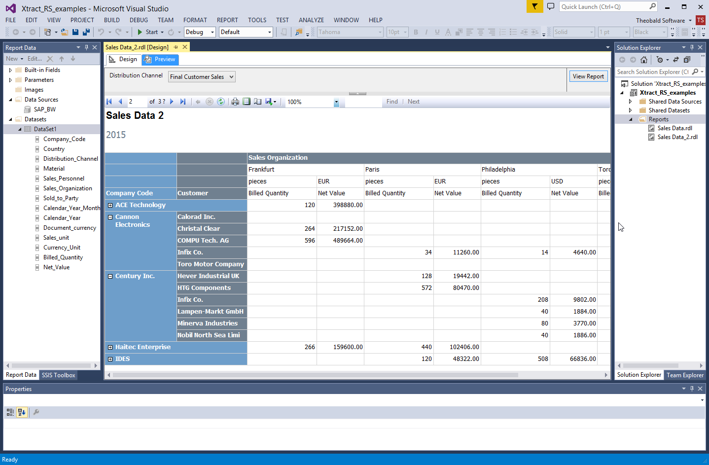 Xtract RS ECS Designer Integration Visual Studio